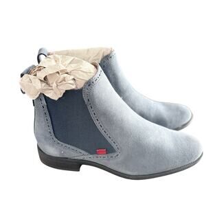 Marc Joseph Sands St Chelsea Boots 6.5 Blue Suede NWT Ankle Booties Capsule